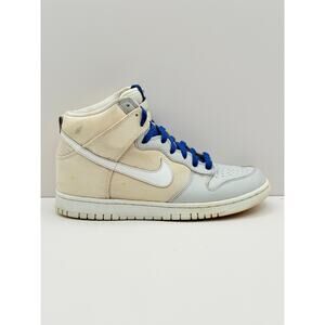 Size 8.5 Nike Dunk High Mens White Gray Comfort Basketball Sneaker 317982-125